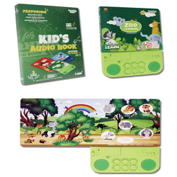 KSIĄŻKA Z dźwiękami Zwierzęta Z ZOO KSIĄŻECZKA DO NAUKI ANGIELSKIEGO NAUKA