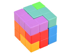 Kostka IQ Tetris 3D KLOCKI UKŁADANKA ZABAWKA gra Magiczna kolorowa