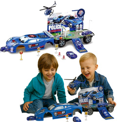 AUTO ROZKŁADANE KOMISARIAT POLICJA WEWNĄTRZ AUTA PARKING GARAŻ DLA AUTEK