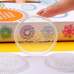 SPIROGRAF ZESTAW DO RYSOWANIA DLA DZIECI PISAKI MAZAKI ZABAWKA EDUKACYJNA