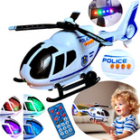 Helikopter projektor zabawka na pilot dla dzieci dźwięki dinozaurów światła