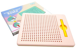 MAG PAD DUŻA TABLICA MAGNETYCZNA KULKI + Szablony