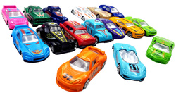 ZESTAW AUTEK Resoraki Autka Metalowe Samochodziki GARBUSEK cabrio AUTA 16sz