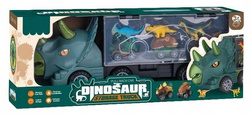 Duża Laweta Tir z Napędem Walizka Auta Dinozaury