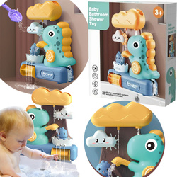 DINO ZABAWKA DO KĄPIELI WODY POD PRYSZNIC NA BASEN FONTANNA DINOZAUR