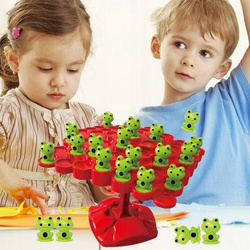 Gra BALANSUJĄCE ŻABKI SPADAJĄCE WESOŁE Równoważnia ŻABA rodzinna dla dzieci