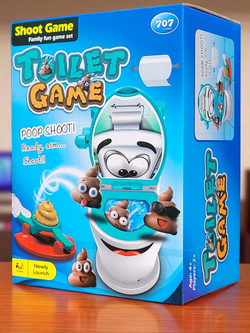 ŚMIESZNA GRA WESOŁY SEDES TOALETA ŚMIESZNA ZABAWKA KUPA PRANK