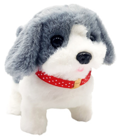 CHODZĄCY PIESEK Z DOMKIEM I KOŚCIĄ DO KARMIENIA SZCZEKAJĄCY INTERAKTYWNY