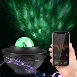 PROJEKTOR GWIAZD STAR RZUTNIK LAMPKA NOCNA GŁOŚNIK LED USB BLUETOOTH PILOT