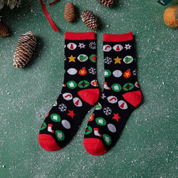 ŚWIĄTECZNE Bawełniane Skarpety MIKOŁAJ RENIFER ŚWIĘTA ŚLICZNE WZORY 5 PAR