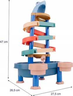 ZJEŻDŻALNIA KULECZEK TOR DLA KULEK KULECZKOWY STOLIK WODNY DLA DZIECI