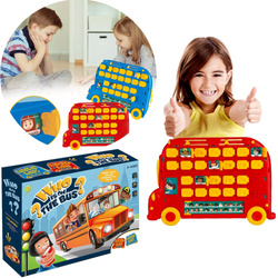 GRA PLANSZOWA „ZGADNIJ KTO?” – TABLICA AUTOBUS + GRA PAMIĘCIOWA DLA DZIECI