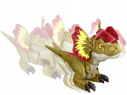 DINOZAUR INTERAKTYWNY FIGURKA ŚWIECI LED RYCZY ZIEJE PARĄ DILOFOZAU