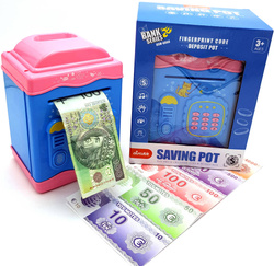 SEJF BANKOMAT SKARBONKA ELEKTRONICZNA NA PIENIĄDZE DO BANKNOTÓW Z PIN