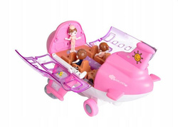 Samolot ROZKŁADANY pasażerski INTERAKTYWNY + Figurki DŹWIĘK ŚWIATŁO I NAPĘD