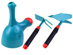 DUŻE TACZKI ZESTAW OGRODOWY DLA OGRODNIKA DZIECI KOPACZKA KONEWKA