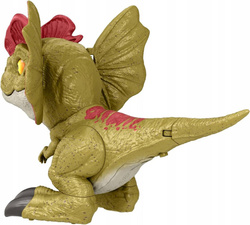 DINOZAUR INTERAKTYWNY FIGURKA ŚWIECI LED RYCZY ZIEJE PARĄ DILOFOZAU