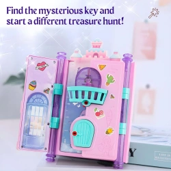 MAGICZNY SEKRETNY PAMIĘTNIK ZAMEK NA KLUCZYK ZE SCHOWKAMI ZESTAW DLA DZIECI