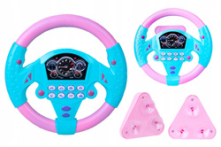 KIEROWNICA z przyssawką INTERAKTYWNA MUZYCZNA PROWADZENIE AUTA