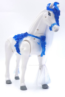 Duży CHODZĄCY KOŃ KONIK KUCYK dla LALKI LALEK DŹW.