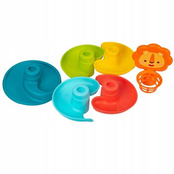 WIEŻA Z PIŁECZKAMI Tor dla piłeczek ZJEŻDŻALNIA kulek +KOSZ grzechotki