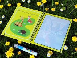 KSIĄŻECZKA WODNA KOLOROWANKA MALOWANKA Z PISAKIEM WODNYM NA WODĘ MALOWANIA