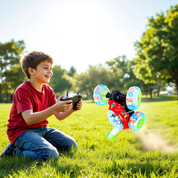 AUTO TWISTER SAMOCHÓD ZDALNIE STEROWANY NA PILOT DLA DZIECI AKROBATA LED XL