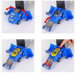 DUŻY TIR LAWETA CIĘŻARÓWKA Z WYRZUTNIĄ i 6 AUT