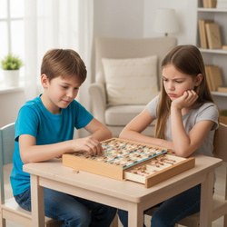 Drewniane Sudoku Zestaw Do Gry Gra Drewno Łamigłówka Dla Dzieci i Dorosłych