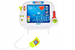 ZESTAW DO REANIMACJI WÓZEK MAŁY LEKARZ EKG AKCESORIA DO ZABAWY DLA DZIECI