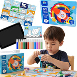 MALOWANIE PIASKIEM POJAZDY ZESTAW KREATYWNY OBRAZKI DO MALOWANIA DLA DZIECI