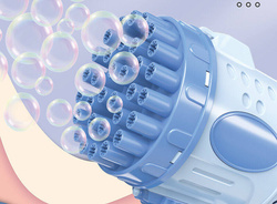 Pistolet do Robienia Baniek NA BAŃKI MYDLANE AUTOMAT MASZYNA Baterie + PŁYN