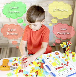 KLOCKI KONSTRUKCYJNE wkrętarka śrubki ZESTAW 3D