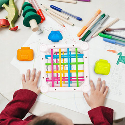 KOSTKA ZRĘCZNOŚCIOWA KLOCKI SENSORYCZNE WIEŻA GRA ZABAWKA DLA MAŁYCH DZIECI