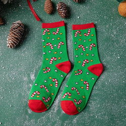 ŚWIĄTECZNE Bawełniane Skarpety MIKOŁAJ RENIFER ŚWIĘTA ŚLICZNE WZORY 5 PAR