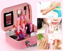 KUFEREK KOSMETYKÓW DO malowania MAKIJAŻU I PAZNOKCI ZESTAW dla dzieci