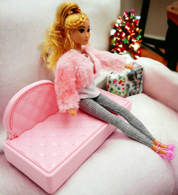 DOMEK DLA LALEK rozkładany otwierany DOMEK na kółkach WALIZKA Lalki LALKA