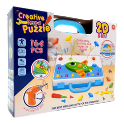 KLOCKI TECHNICZNE KONSTRUKTOR Z PINEZKI WIERTARKA ZESTAW KLOCKÓW DLA DZIECI