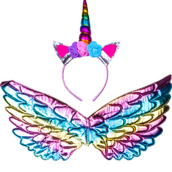 STRÓJ KOSTIUM JEDNOROŻEC BAL SPÓDNICZKA TUTU PEGAZ