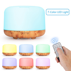 NAWILŻACZ POWIETRZA LAMPKA NOCNA ZAPACHOWY DYFUZOR AROMATERAPIA RGB + PILOT