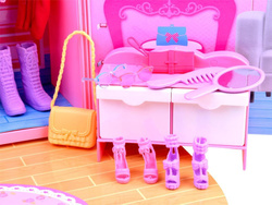 Anlily Lalka domek SZAFA ubrania torebki BARBI