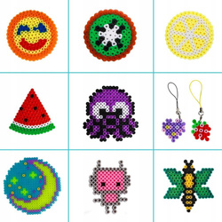 Koraliki Do Prasowania Zestaw 6000 el Szablony Kuferek Wzory Prasowanka XXL