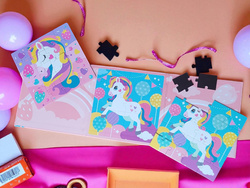 MAGNETYCZNA UKŁADANKA JEDNOROŻEC KSIĄŻECZKA PUZZLE MAGNETYCZNE ZABAWKA