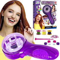 WARKOCZYKI ZAPLATARKA do Warkoczy WŁOSÓW Gumki Zaplatacz MASZYNKA Zestaw