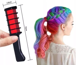 Grzebienie z kreda do włosów Farbowania Malowania Zmywalna Zestaw karnawał