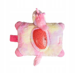 PLUSZAK PROJEKTOR Z LED JEDNOROŻEC PODUSZKA ZABAWKA DLA DZIECI LAMPKA NOCNA