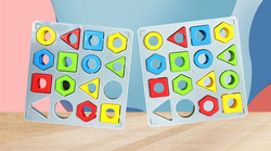 Gra dopasuj kształty figury Układanka dla dzieci nauka kształtów i kolorów