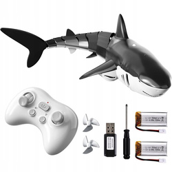 REKIN STEROWANY PŁYWAJĄCY ZABAWKA RYBA NA PILOT DO WODY BASENU Z LED 2.4GHZ