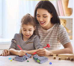 Kopalnia kamieni wykopaliska Zestaw dla dzieci Diamenty KAMIENIE do zabawy