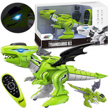 DINOZAUR ZABAWKA STEROWANY NA PILOT SMOK Z LED CHODZI jak ROBOT NA BATERIE